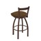 Holland Bar Stool Co 25" Low Back Swivel Counter Stool, Bronze Finish, Rein Thatch Seat 82125BZ026 - alternate 3